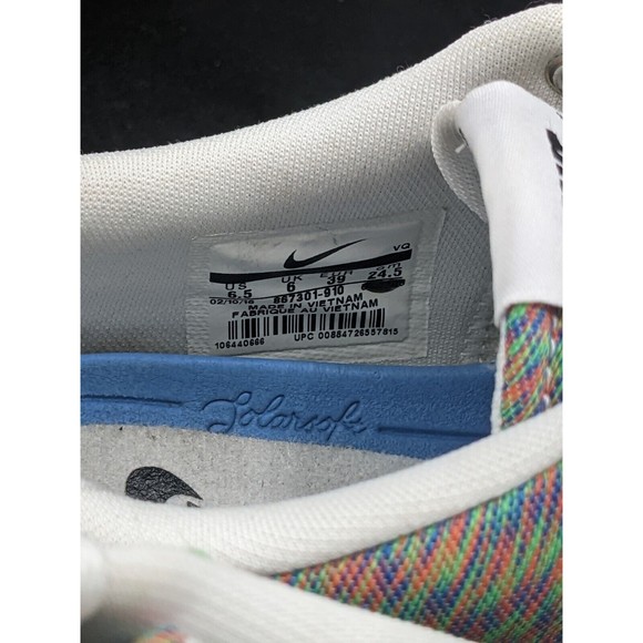 Nike SB Mens 6.5 Check Solar Rainbow Skateboard Low Top Sneakers 867301-910 - Picture 7 of 8